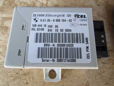 BMW ECU, DME, Ignition, Physical Lock and Key Set 12147561684 2006-2008 (E85) Z43